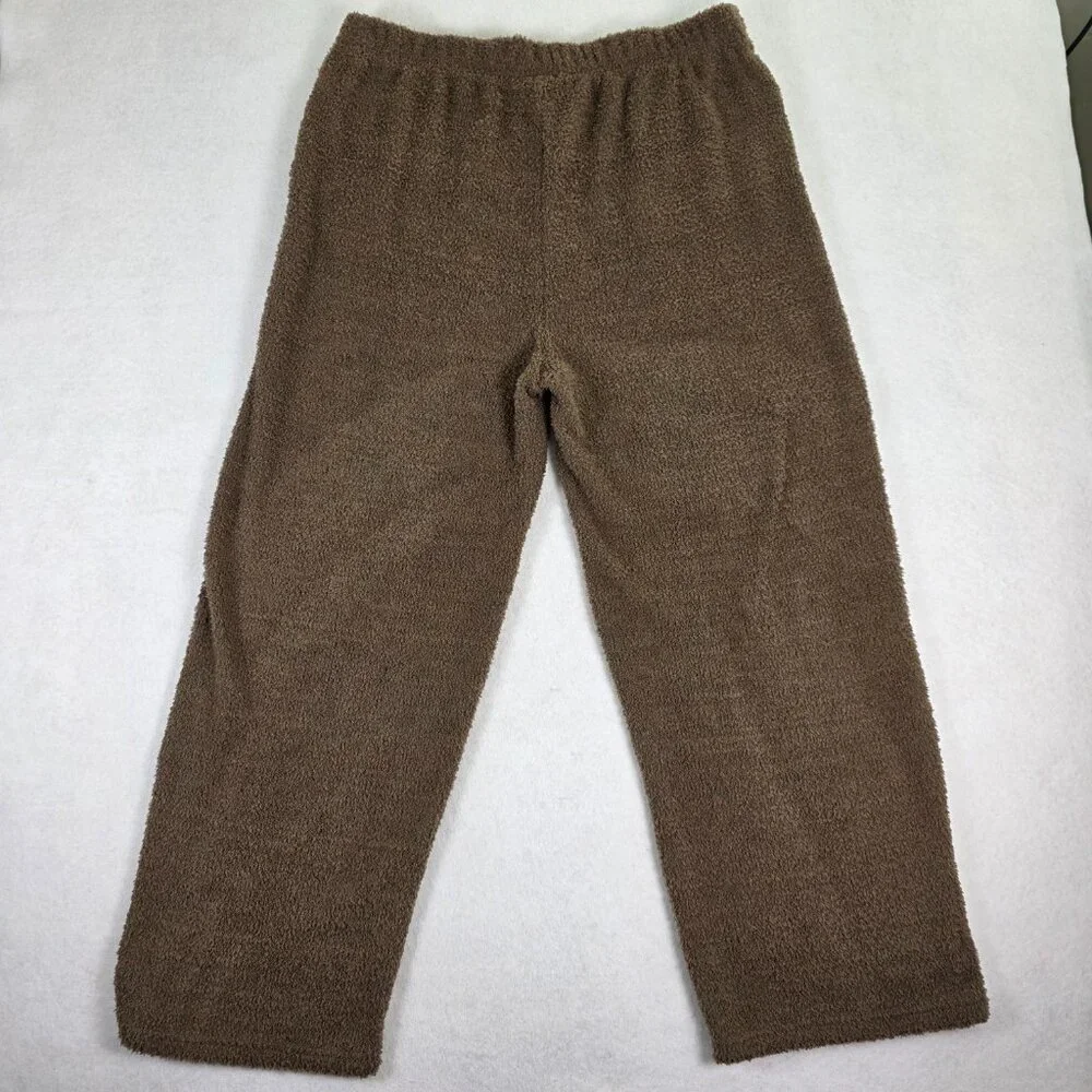 Reebok XL‎ Brown Plush Fleece Lounge Pants Elastic Waist NWT